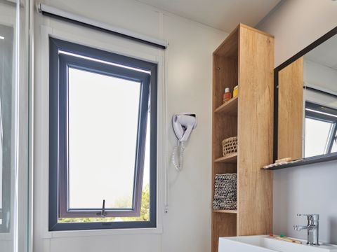 MOBILHOME 6 personnes -  Ecrin Vert Premium 36,8m²(3ch-6pers)+2SDB+ terrasse semi-couverte 20m² + LV + C