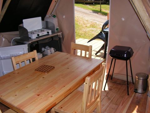 TENTE TOILE ET BOIS 4 personnes - Tente Tipi