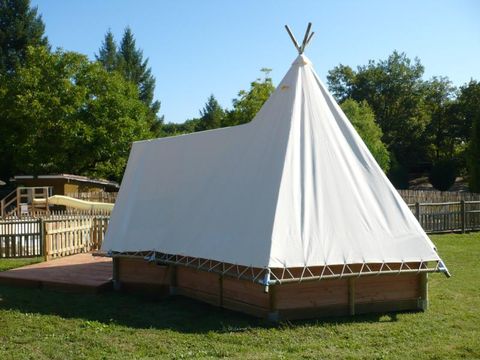 TENTE TOILE ET BOIS 4 personnes - Tente Tipi