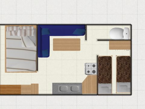 BUNGALOW 4 personnes - Super Bambi 2 chambres