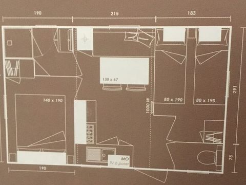 MOBILHOME 4 personnes - Mobil Home 2 chambres