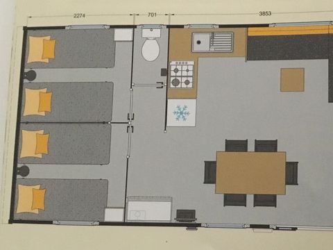 MOBILHOME 6 personnes - Mobile home 3 chambres