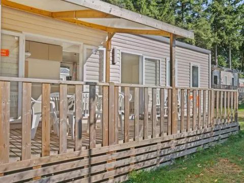 MOBILHOME 6 personnes - Comfort | 3 Ch. | 6 Pers. | Terrasse surélevée | Clim.