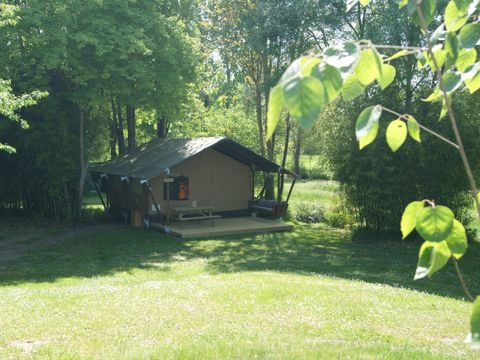 Tente en toile et en bois 5 personnes - TENTE WOOD (SANS SANITAIRES)