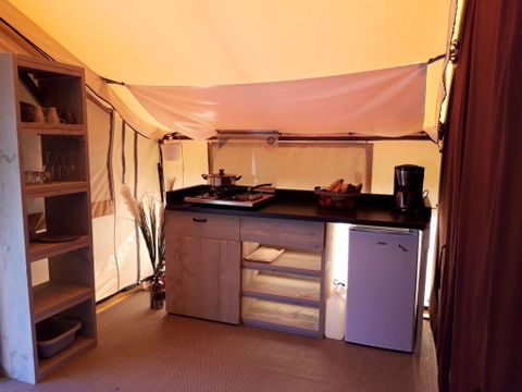 Tente en toile et en bois 4 personnes - TENTE SAFARI (SANS SANITAIRES)
