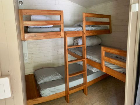 TENTE TOILE ET BOIS 5 personnes - HUTTE (SANS SANITAIRES)