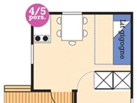 CHALET 5 personnes - (sans sanitaires)