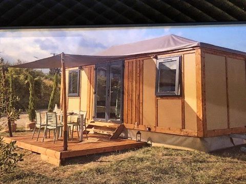 MOBILHOME 4 personnes - CORFOU 15.20m² + terrasse couverte 9.40m² ( sans sanitaires privatifs) - idéal pour 2 -