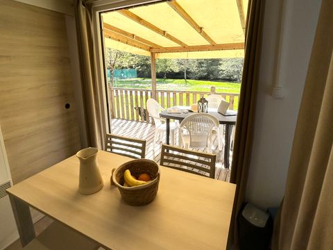 MOBILHOME 4 personnes - CORFOU 15.20m² + terrasse couverte 9.40m² ( sans sanitaires privatifs) - idéal pour 2 -