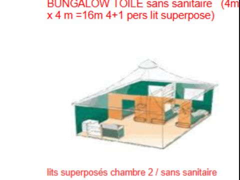 Tente 5 personnes - sans sanitaires