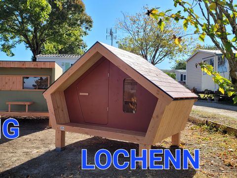 Tente en toile et en bois 2 personnes - Cabane -étape "LOCHENN"