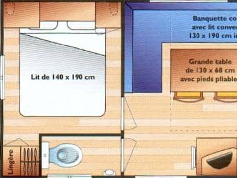 MOBILHOME 4 personnes - Cyclamen