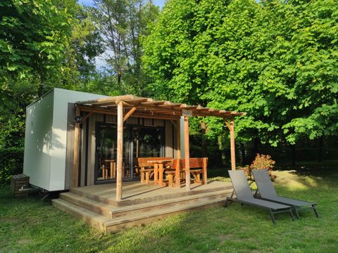 MOBILHOME 3 personnes - Hôtelier 1 pièce (lit 160 + banquette) DIM/DIM