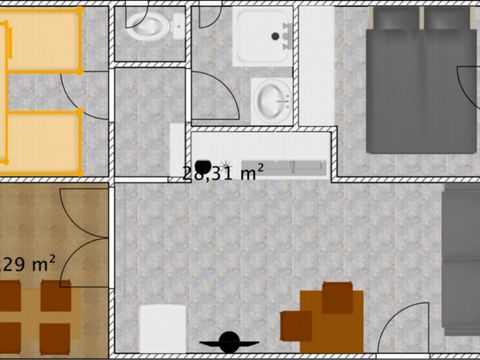 CHALET 6 personnes - ECO 2 chambres + canapé lit