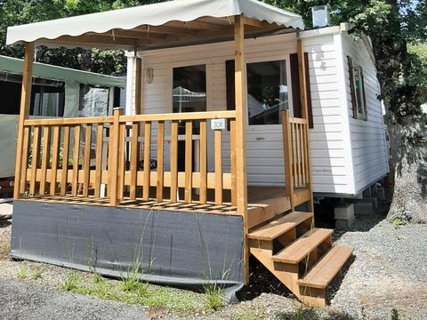 MOBILHOME 2 personnes - Mobil-home Standard 18 - 24m² - 1 chambre - terrasse couverte + TV* 2 pers