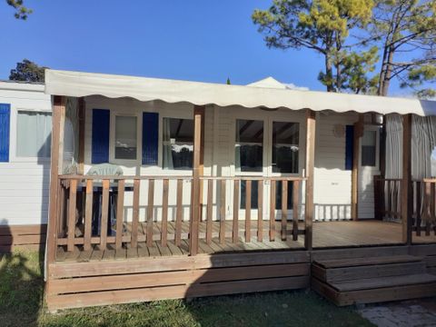 MOBILHOME 8 personnes - Confort 24-34m² - 3 chambres - terrasse couverte + TV*
