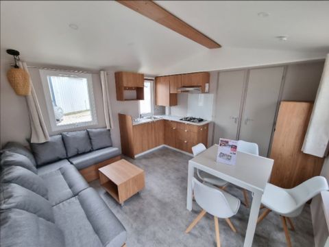 MOBILHOME 6 personnes - Mobilhome Premium 22-28m² - 2 chambres + TV + Terrasse couverte & draps jetables fournis* 4/6 pers