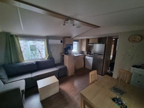 MOBILHOME 8 personnes - Premium 30-40m² - 3 chambres + TV + Terrasse couverte & draps jetables fournis*