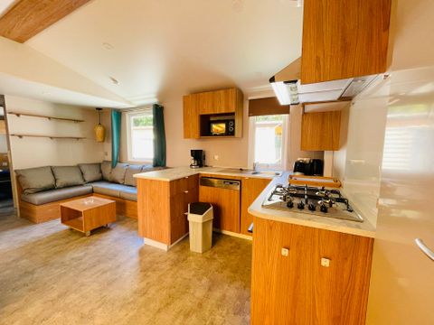 MOBILHOME 8 personnes - Mobilhome Premium 30-40m² - 3 chambres + TV + Terrasse couverte & draps jetables fournis* 6/8 pers