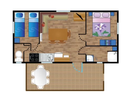 MOBILHOME 4 personnes - Mobile-home ODYSSEE**** 4 Personnes