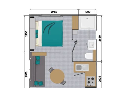 MOBILHOME 2 personnes - Mobile-home ATOLL**** 2 personnes