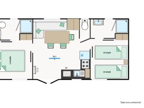 MOBILHOME 4 personnes - Mobile-home OPALE**** 4 Personnes