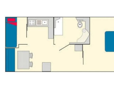 Mobilhome 4 personnes - Mobile-Home GALION**** PMR 4 personnes