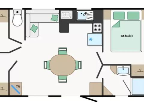 MOBILHOME 4 personnes - Mobile-home CALYPSO***