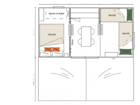 Hébergement 4 personnes - NACRE**** 4 personnes