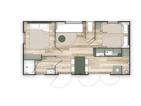 MOBILHOME 4 personnes - Mobil-home PREMIUM PLUS  avec Clim