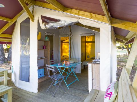 BUNGALOW TOILÉ 5 personnes - FREEFLOWER - sans sanitaires 30 m²