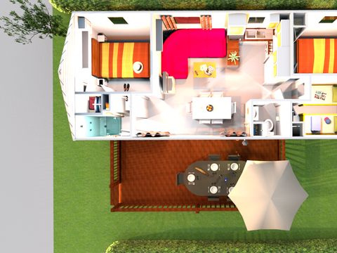 MOBILHOME 6 personnes - MH3 CONFORT 32 m²
