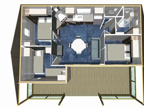 CHALET 6 personnes - Navire 3 chambres 35m² 2017/2018