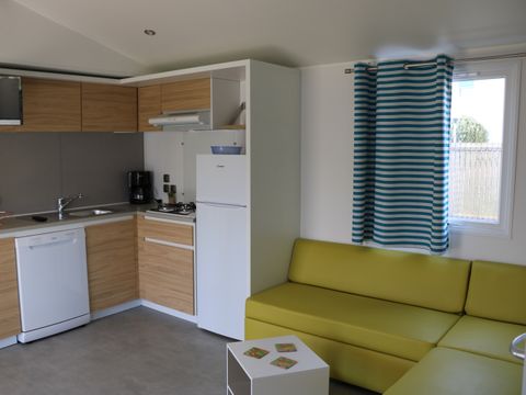 MOBILHOME 6 personnes - Mobilhome Baltique - 37m² - 3 chambres - Climatisé
