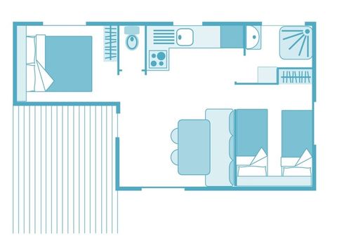 MOBILHOME 4 personnes - Ciela Confort - 2 chambres