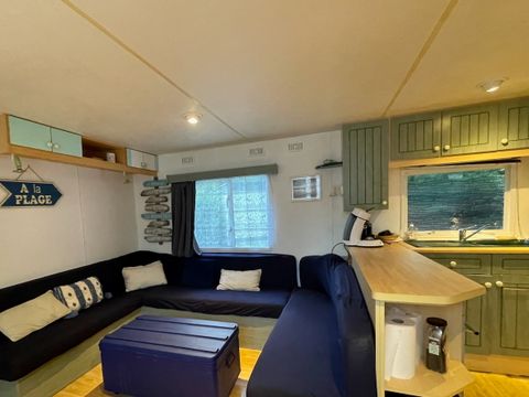 MOBILHOME 8 personnes - Mobil-home atypique (JF 02) - 4 chambres - 2 salles de bain - Cuisine d’été équipée 8 pers