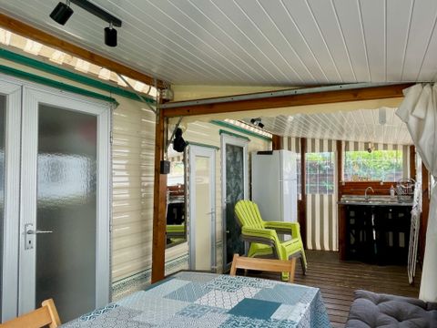 MOBILHOME 6 personnes - MOBILHOME (JF206) - 2 CHAMBRES, CLIM,  32 m2 + 16m2 de TERRASSE