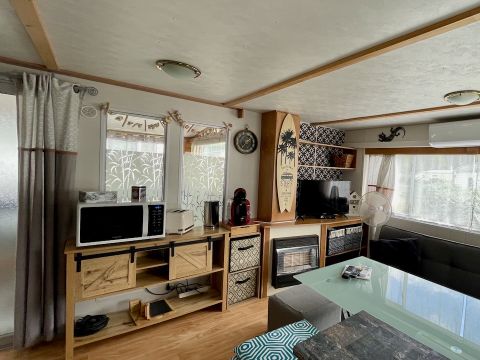 MOBILHOME 6 personnes - MOBILHOME (JF206) - 2 CHAMBRES, CLIM,  32 m2 + 16m2 de TERRASSE