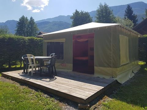 TENTE TOILE ET BOIS 4 personnes - Lodge 2 chambres