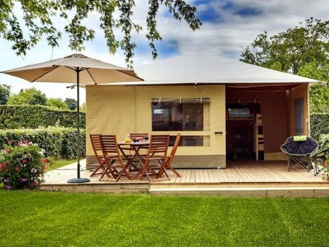 TENTE TOILE ET BOIS 5 personnes - Tente Lodge 2 chambres