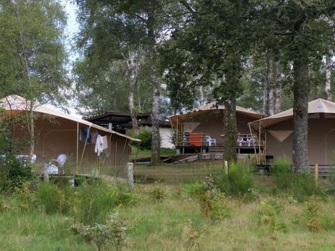 TENTE TOILE ET BOIS 4 personnes - Tente Lodge 2 chambres 4 personnes