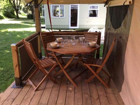 TENTE TOILE ET BOIS 4 personnes - Tente Lodge