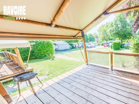 TENTE TOILE ET BOIS 5 personnes - Safari