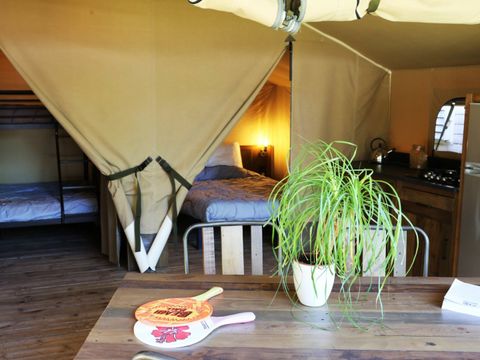 Tente en toile et en bois 5 personnes - Safari