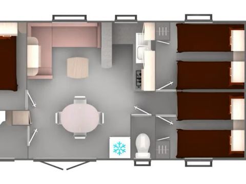 MOBILHOME 6 personnes - MH 3