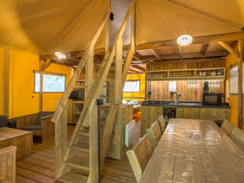 TENTE 6 personnes - Tente Lodge GLAMPING SAFARI BAHAMAS MEZZANINE 6