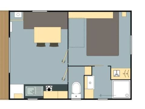 MOBILHOME 2 personnes - Mobile-home CURACAO**** 2 personnes