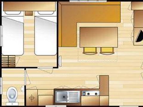 MOBILHOME 6 personnes - MH IRM 2011 24m2-32