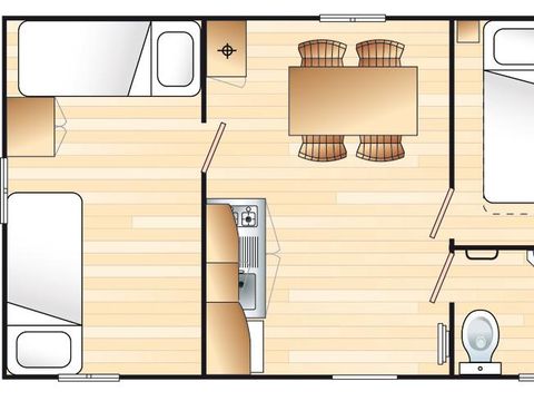 MOBILHOME 4 personnes - DOMINO