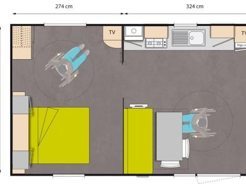 MOBILHOME 4 personnes - LIFE PMR